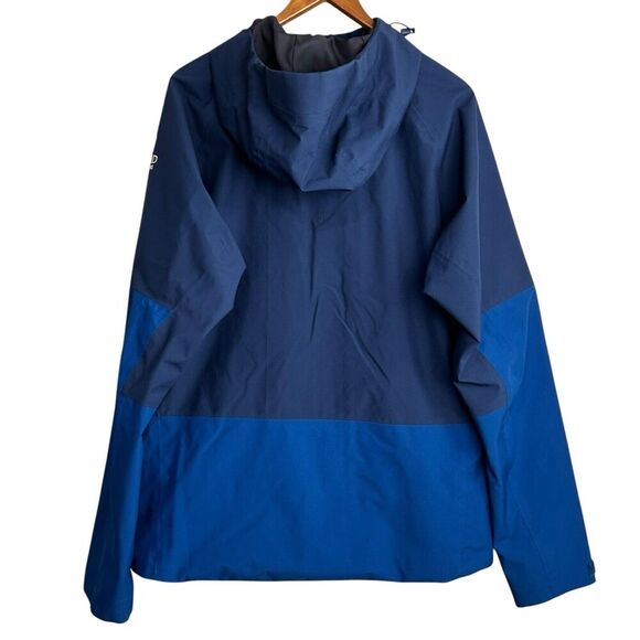 Helly Hansen Jacket Men's XL Blue Windbreaker Full Zip Hooded Logo Outdoor - Picture 2 of 9